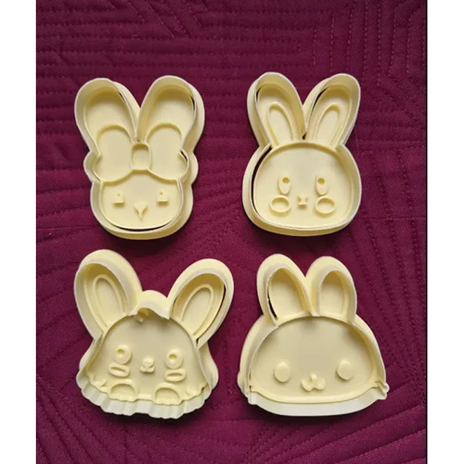 Cortadores De Galletas - Conejitos De Pascua (pack 4 Un) 4