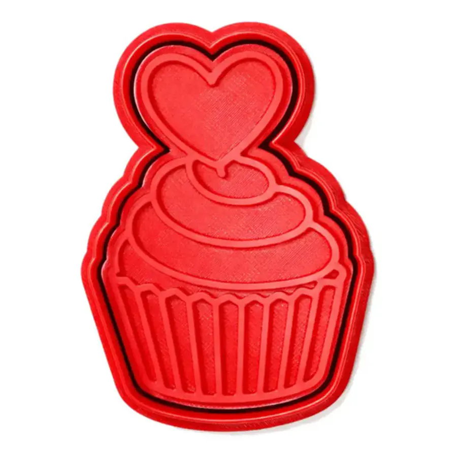 Cortador De Galletas  Cupcake Del Amor
