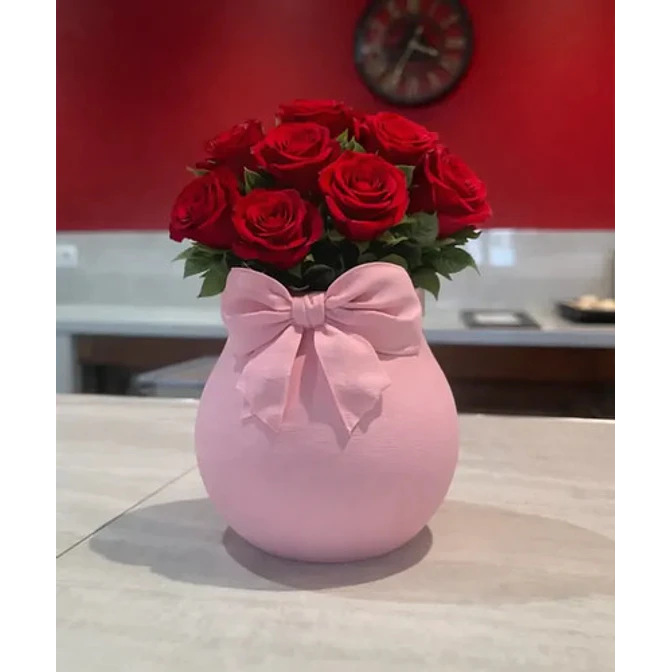Jarrón Con Lazo - San Valentín 3