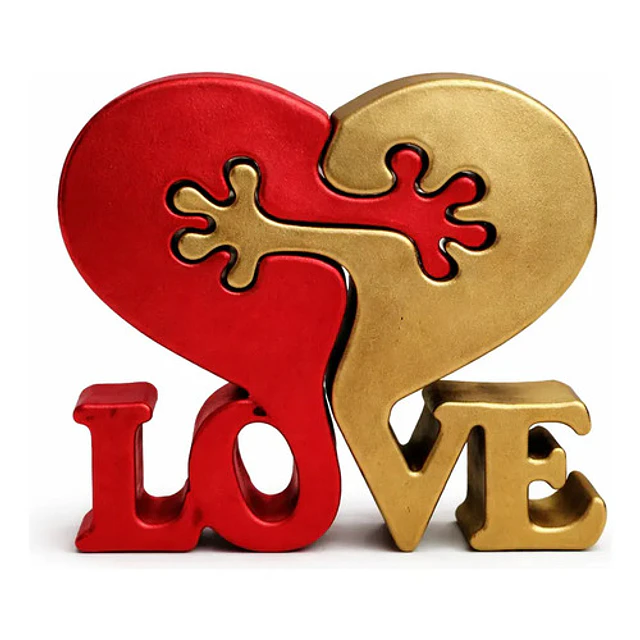 Figura Decorativa - Corazones Enamorados Día De San Valentín