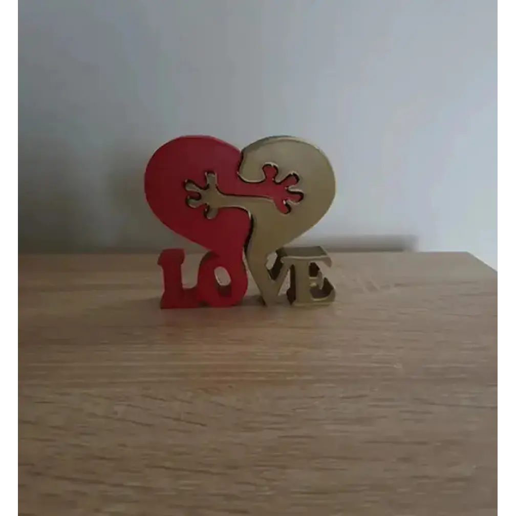 Figura Decorativa - Corazones Enamorados Día De San Valentín 2