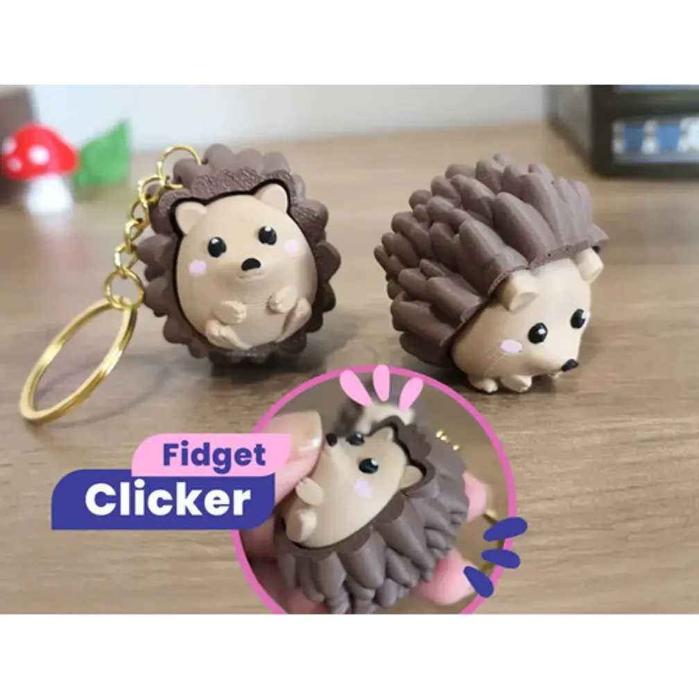 Clicker Antiestrés De Erizo 4