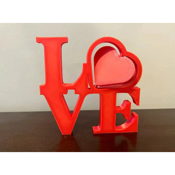 Figura Decorativa - Letrero De Amor Con Corazón 2