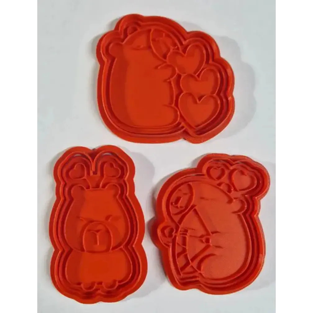 Cortadores De Galletas De Capibara - San Valentín 3