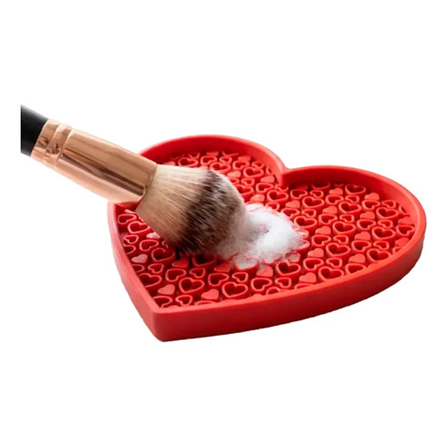 Limpiador De Brochas De Maquillaje - Diseño Corazón