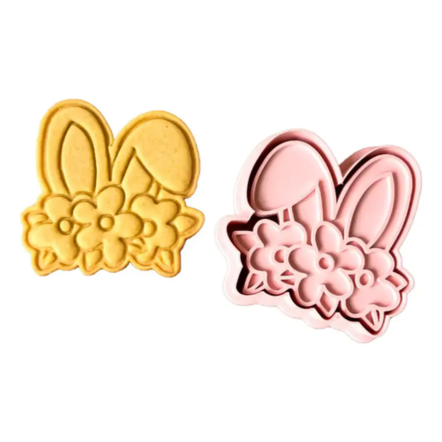 Cortador Y Sello De Galletas - Orejas De Conejito De Pascua