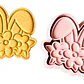 Cortador Y Sello De Galletas - Orejas De Conejito De Pascua - Miniatura 1