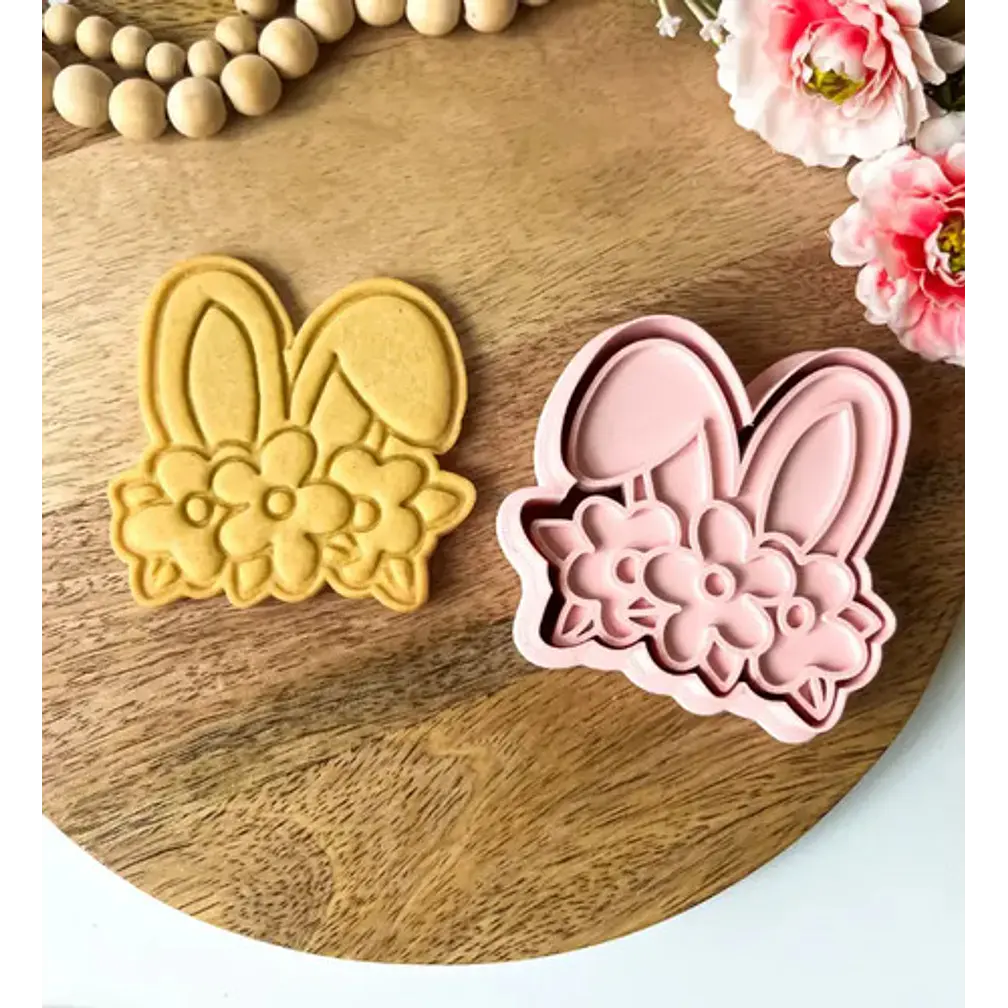 Cortador Y Sello De Galletas - Orejas De Conejito De Pascua 2