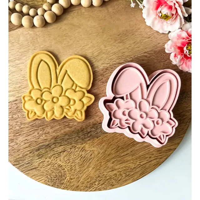 Cortador Y Sello De Galletas - Orejas De Conejito De Pascua