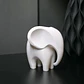 Escultura Elefante Minimalista Blanco - Miniatura 2
