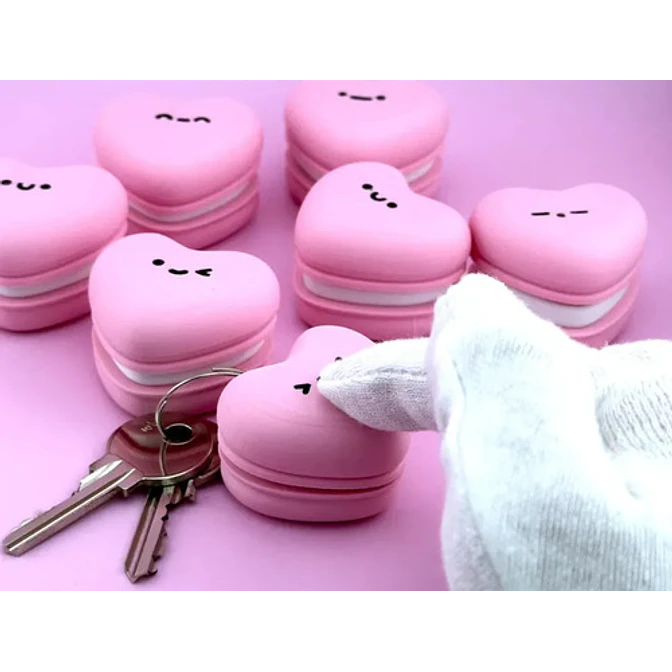 Figura Clicker Forma Macaron Corazón 3