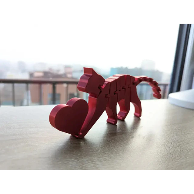 Figura Decorativa Flexicat Con Corazón - San Valentín