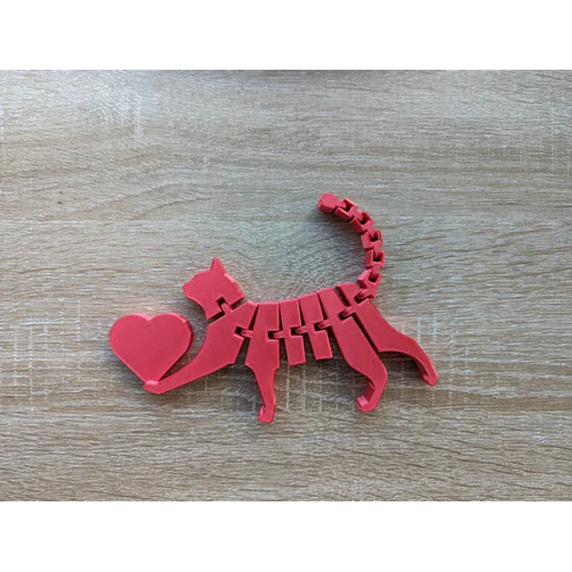 Figura Decorativa Flexicat Con Corazón - San Valentín