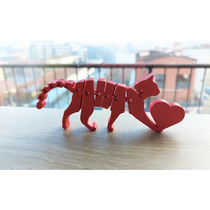 Figura Decorativa Flexicat Con Corazón - San Valentín 3