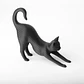 Escultura Gato Estirándose - Miniatura 1