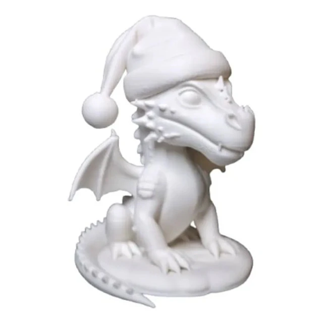 Escultura Dragón Navideño