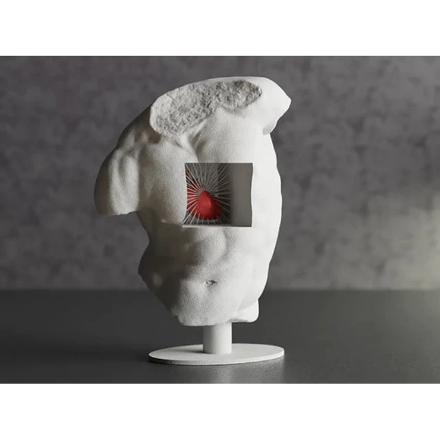 Escultura Torso De Corazón