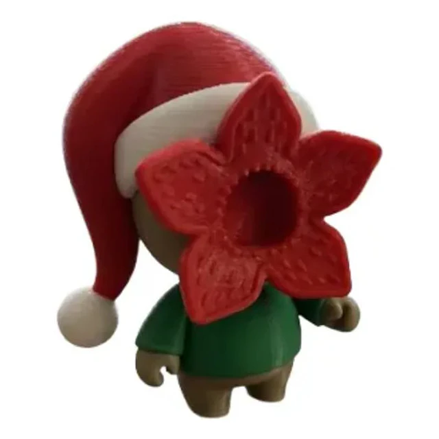 Figura Decorativa De Mini Demogorgon Navideño Chibi