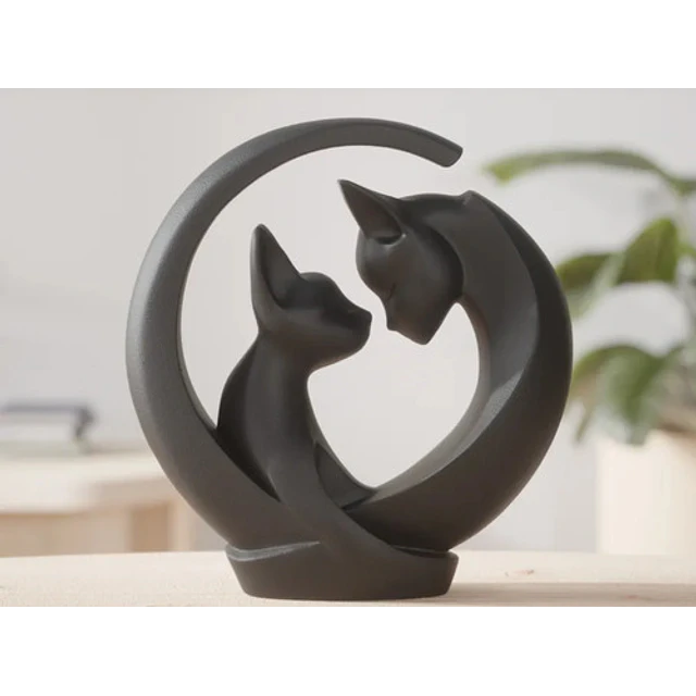 Escultura Abrazo Felino Creciente