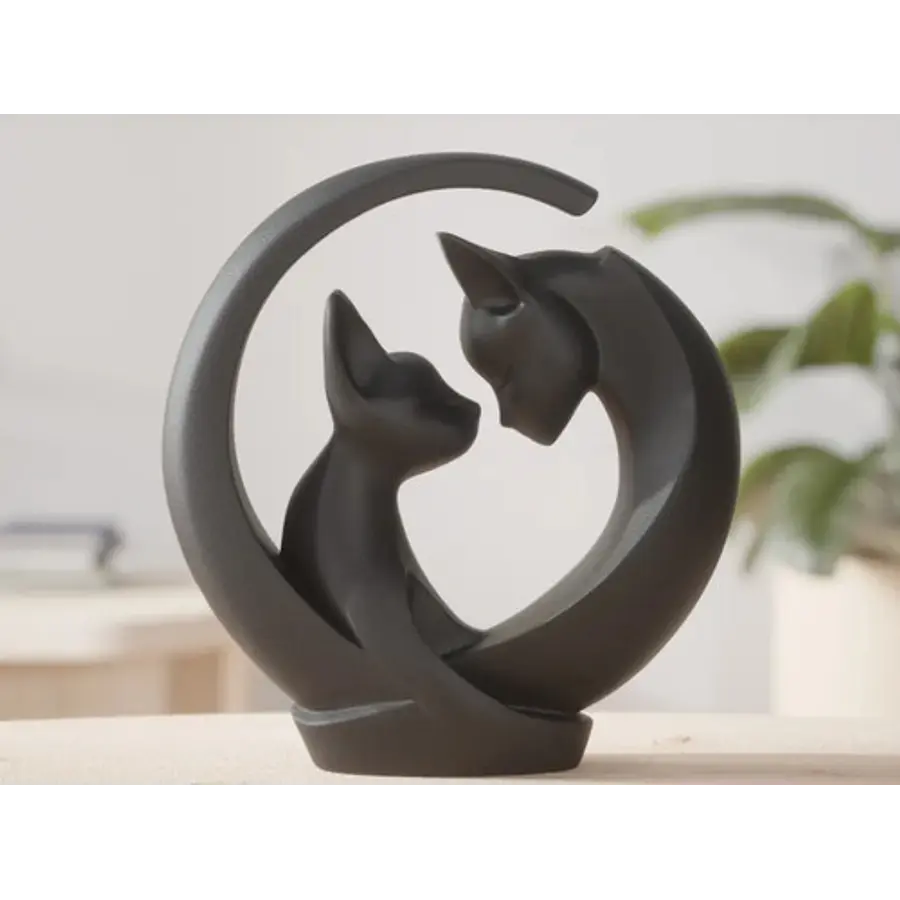 Escultura Abrazo Felino Creciente
