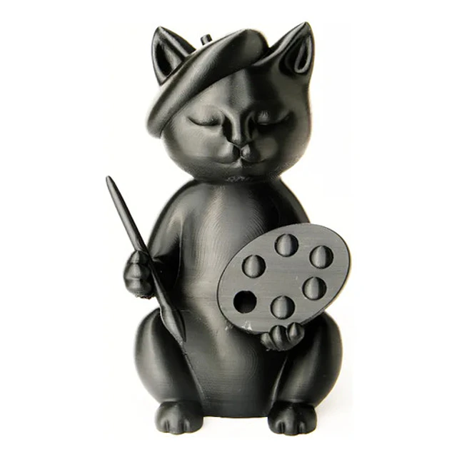 Escultura Gato Pintor