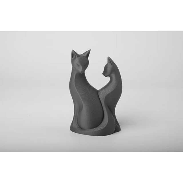 Escultura Gatos En Pareja