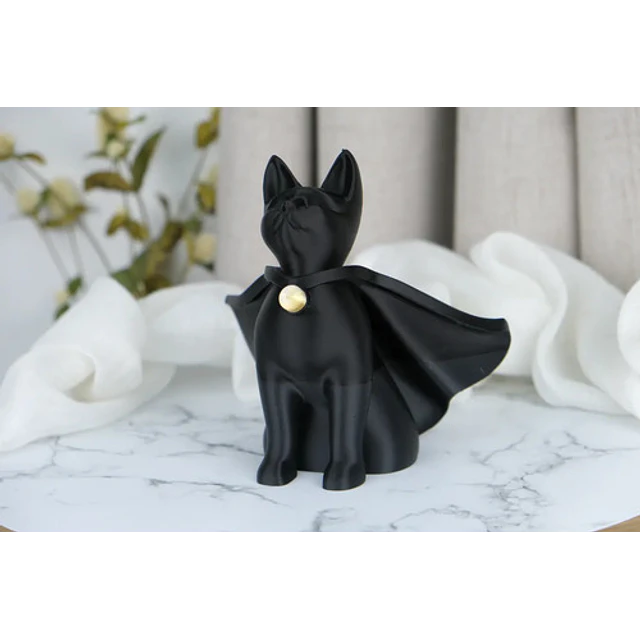 Escultura Gato Superhéroe