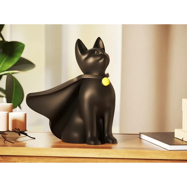 Escultura Gato Superhéroe