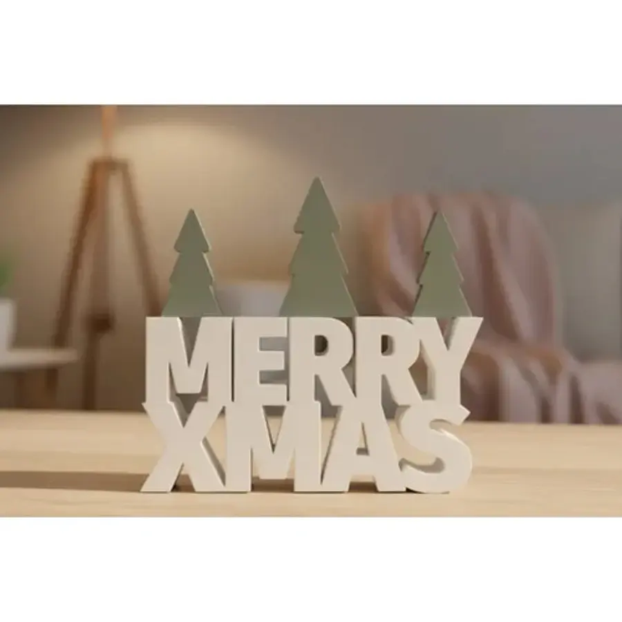 Figura Decorativa De Feliz Navidad