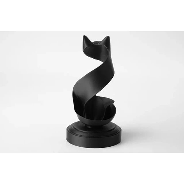 Escultura Gato De Cinta
