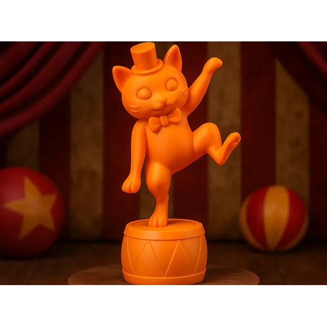 Escultura Gato De Circo Bailarín