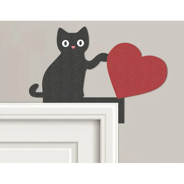Esquinero De Puerta Gato San Valentín