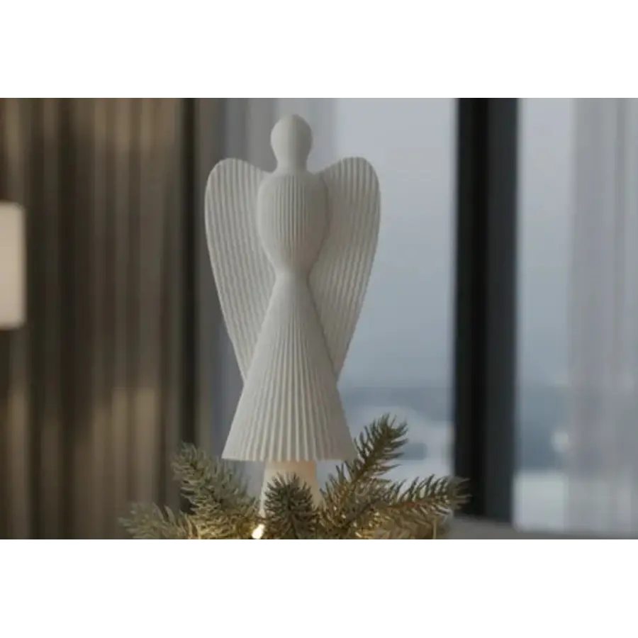 Figura Decorativa De Ángel Estriado