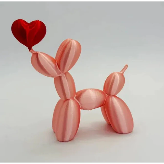 Figura San Valentín - Perro Globo Con Corazón 1