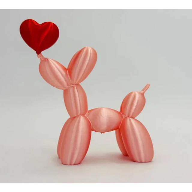 Figura San Valentín - Perro Globo Con Corazón