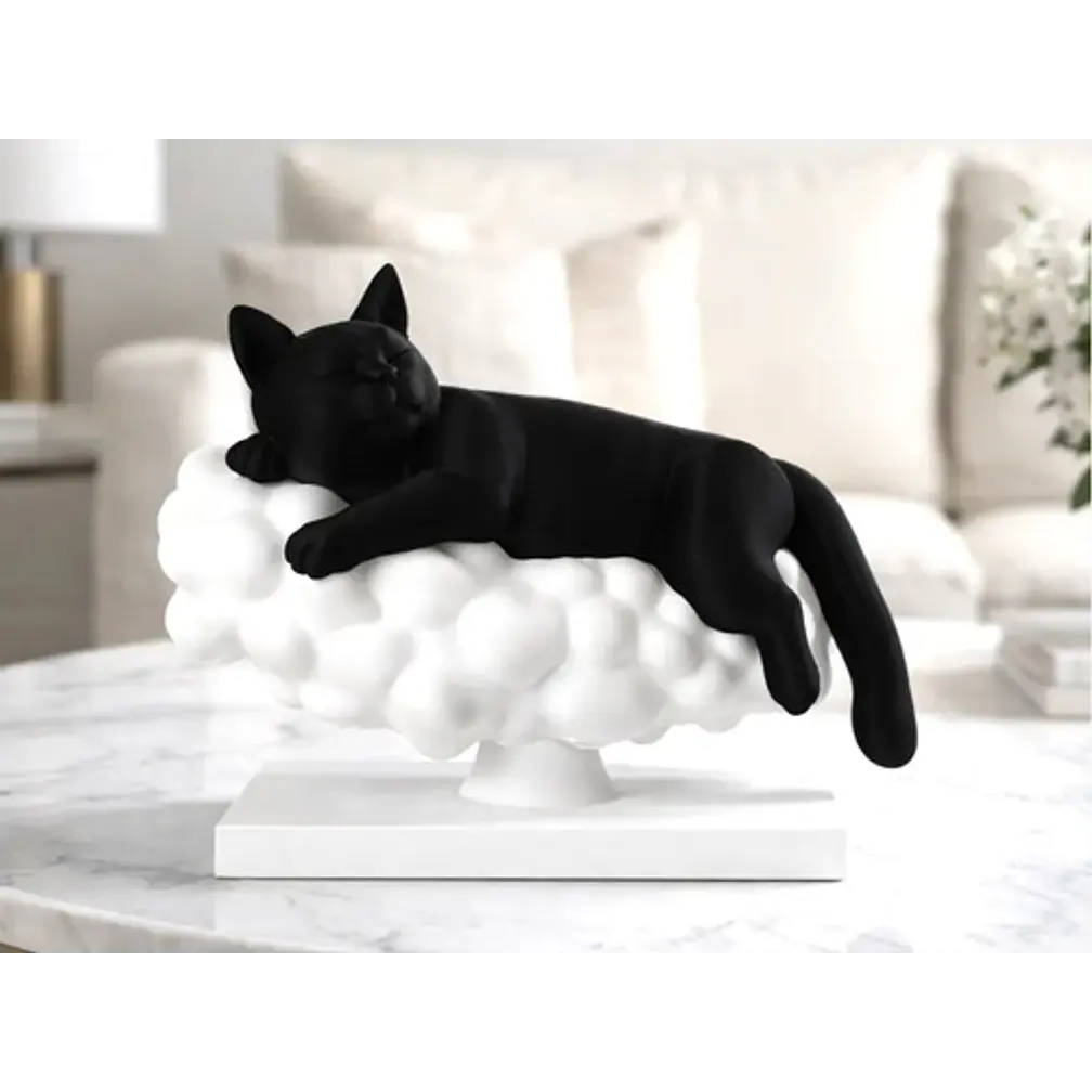 Escultura- Gato Nube De Sueño 2