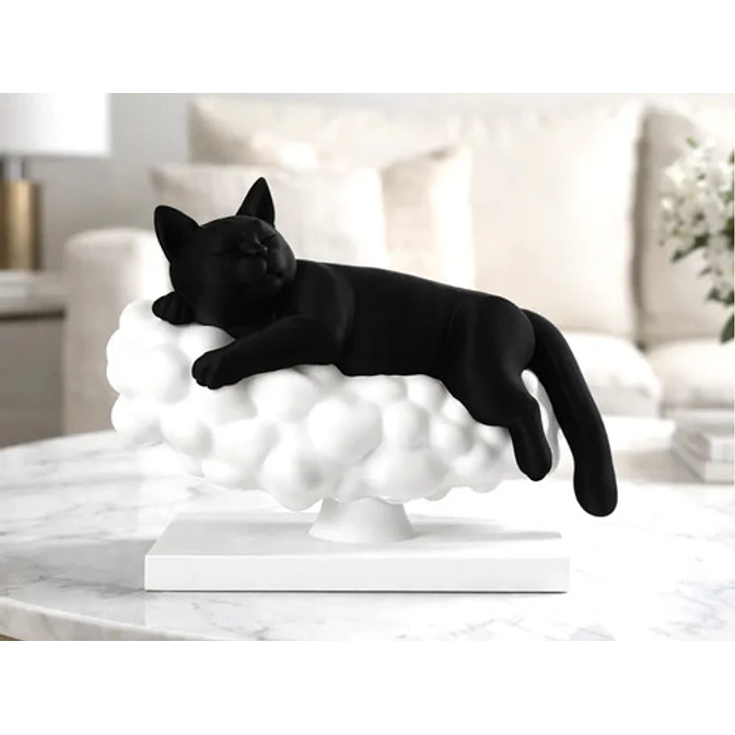 Escultura- Gato Nube De Sueño 2