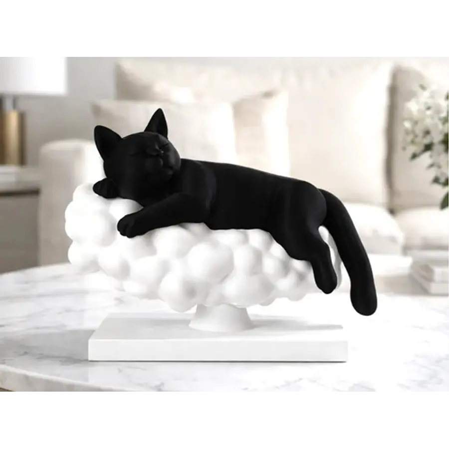 Escultura- Gato Nube De Sueño