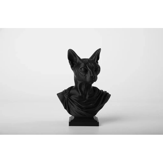 Estatua Esfinge Gato Griego