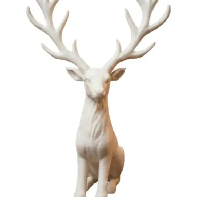 Figura Decorativa De Reno Majestad Invernal