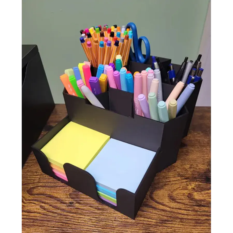 Organizador De Escritorio - Portalápices Y Notas Adhesivas