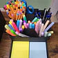 Organizador De Escritorio - Portalápices Y Notas Adhesivas - Miniatura 3