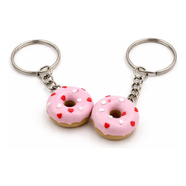 Llaveros Rosquillas Mini De Cupido (pack 2 Un)