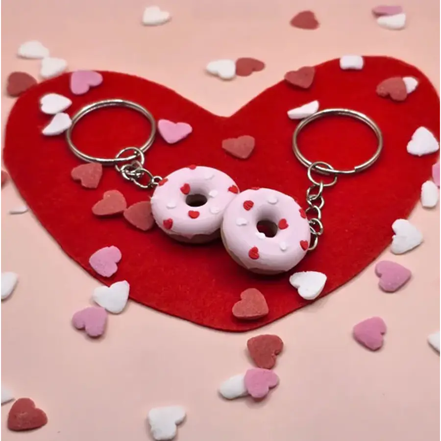 Llaveros Rosquillas Mini De Cupido (pack 2 Un)