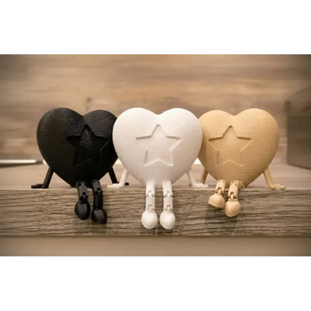 Corazón Estrellado Articulado Sentado - Pack 3 3