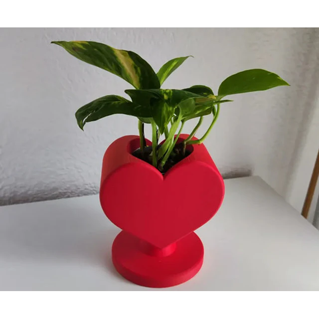 Macetero En Forma De Corazón