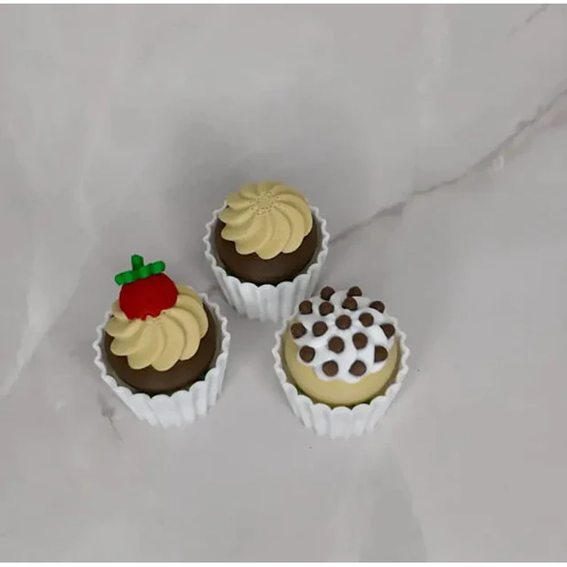 Figuras Clickers Cupcake (pack 3 Un)