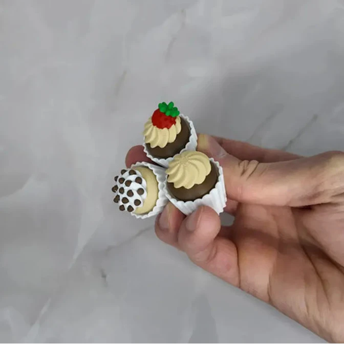 Figuras Clickers Cupcake (pack 3 Un) 3