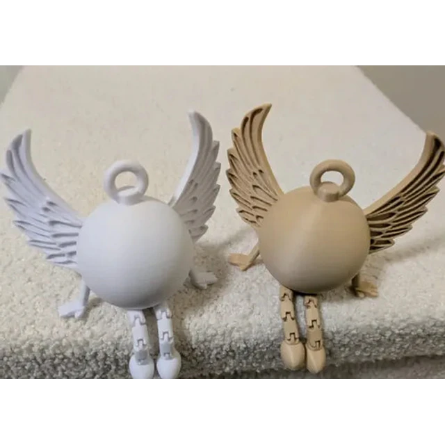 Figura Decorativo Ángel Articulado (sentado) - Pack 2