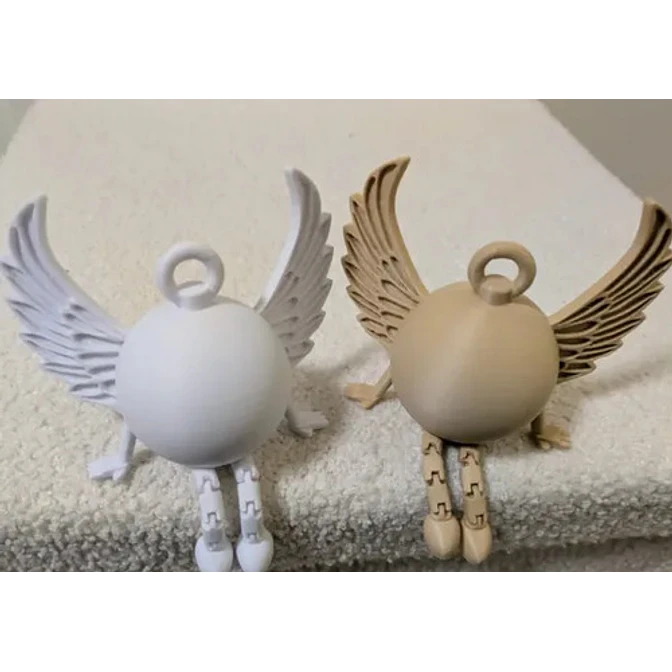 Figura Decorativo Ángel Articulado (sentado) - Pack 2 1